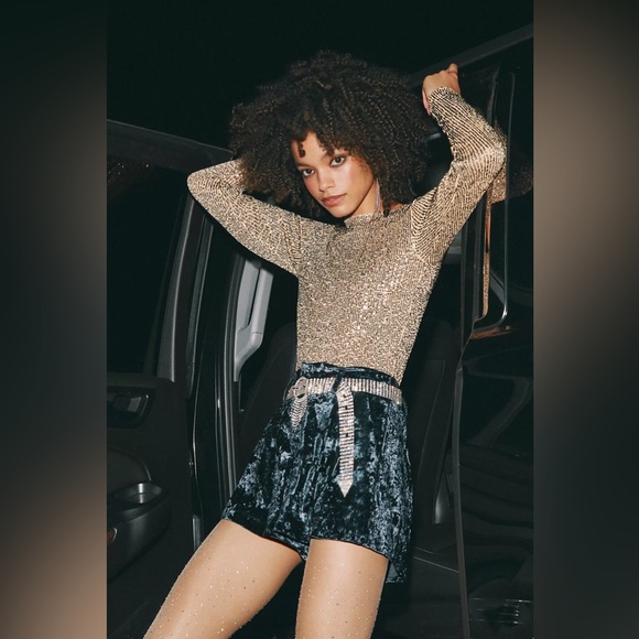 𝓯𝓹 Free People ~ GOLD RUSH LONG SLEEVE - Picture 3 of 8